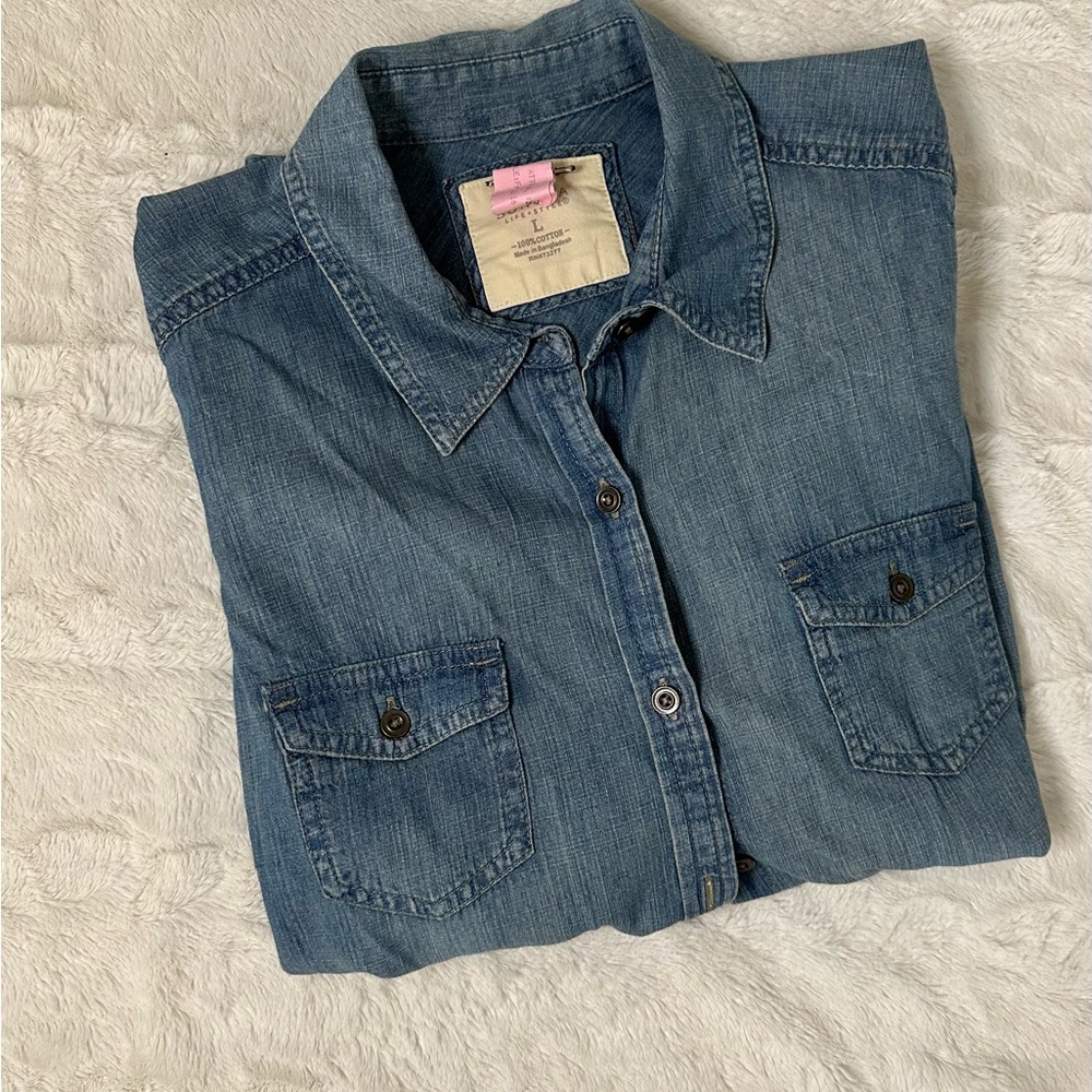Sonoma Classic Blue Denim Shirt